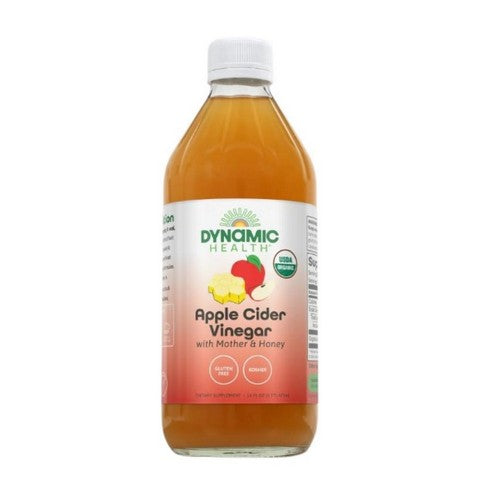 Organic Apple Cider Vinegar with Mother 16OZ by Dynamic Health Laboratories