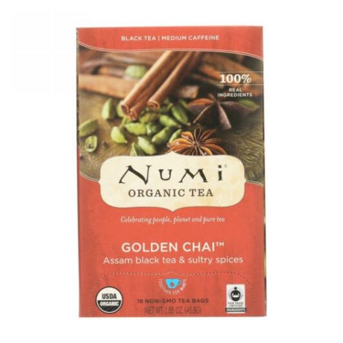 Golden Chai Black Tea 18 Bag by Numi Tea