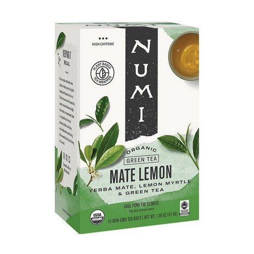 Rainforest Mate Lemon Green Tea 18 Bags by Numi Tea