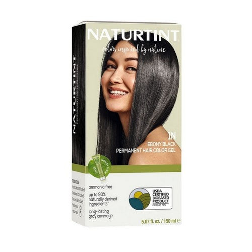 Permanent Hair Color 1N Ebony Black 5.07 Oz by Naturtint