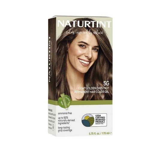 Permanent Hair Color 5G Light Golden Chestnut 5.07 Oz by Naturtint