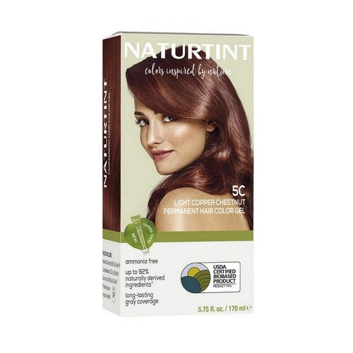 Permanent Hair Color 5C Light Copper Chestnut 5.07 Oz by Naturtint