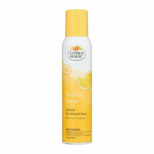 Natural Odor Eliminating Air Freshener Spray Tropical Lemon 3 Oz by Citrus Magic