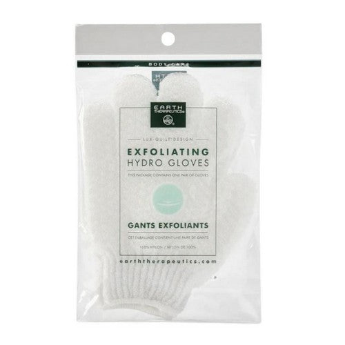 Exfoliating Hydro Gloves White 1 Pair by Earth Therapeutics