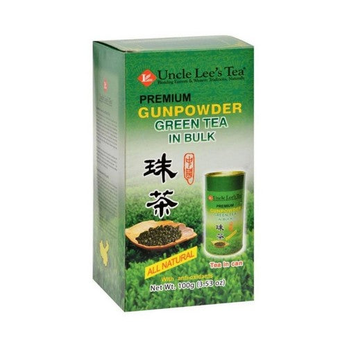  Premium Gunpowder Green In Bulk Tea 3.53 Oz by Uncle Lees Teas