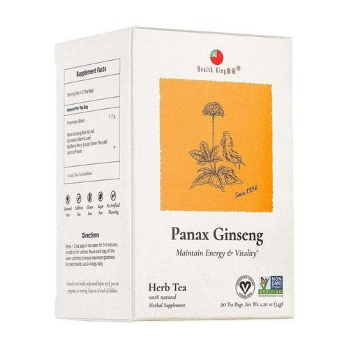 Panax Ginseng Tea 20 Bags by Health King