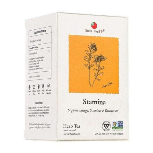 Stamina Herb Tea 20 Bags by Health King