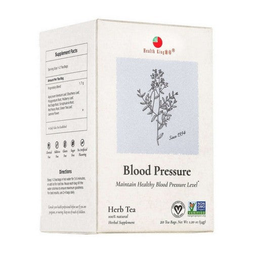 Blood Pressure Tea 20 Bags by Health King