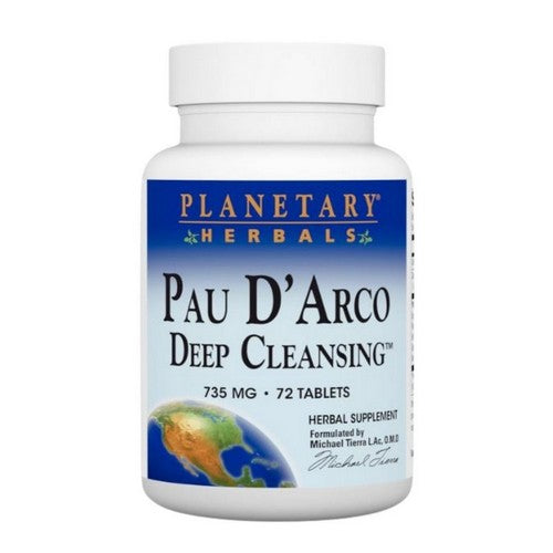 Pau D'Arco Deep Cleansing 72 Tabs by Planetary Herbals