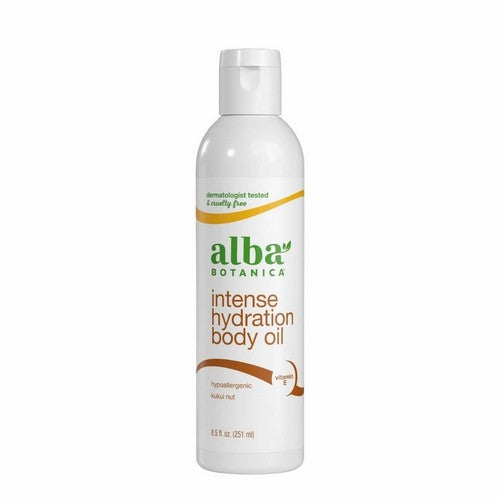 Intense Hydration Body Oil Kukui Nut 8.5 Oz by Alba Botanica