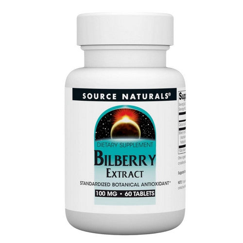 Bilberry Extract 60 Tabs by Source Naturals