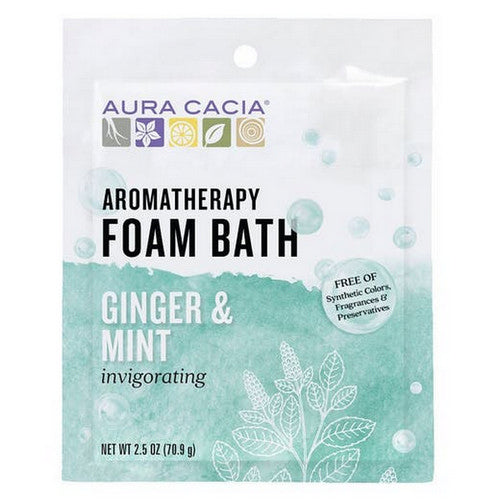 Aromatherapy Foam Bath Ginger Mint 2.5 oz by Aura Cacia