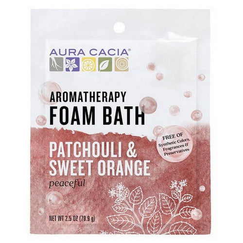 Aromatherapy Foam Bath Patchouli/Orange 2.5 oz by Aura Cacia
