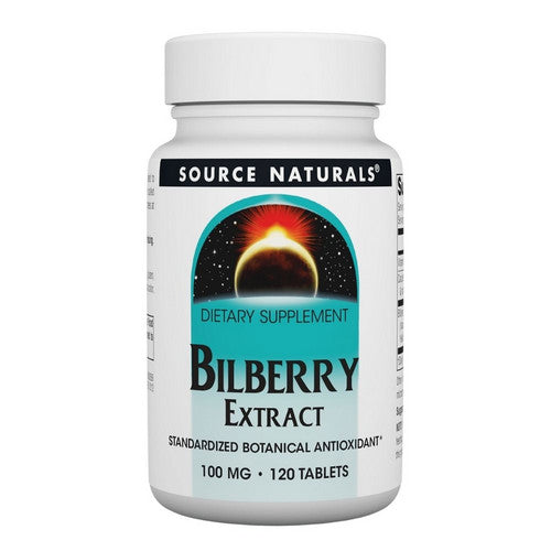 Bilberry Extract 120 Tabs by Source Naturals