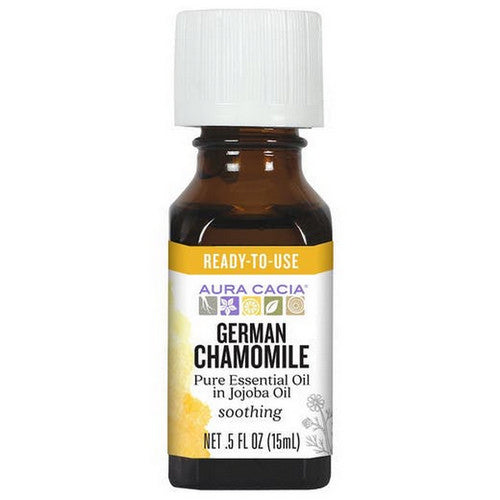 Precious Essentials Oil German Chamomile Jojoba, 0.5 Oz by Aura Cacia