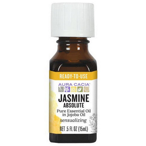 Precious Essentials Oil Jasmine Absolute W/Jojoba 0.5 Fl Oz by Aura Cacia