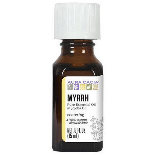 Precious Essentials Oil Myrrh Jojoba, 0.5 Oz by Aura Cacia