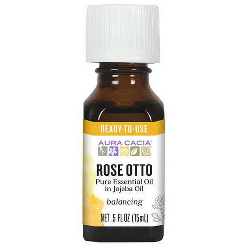 Precious Essentials Oil Rose Otto W/Jojoba 0.5 Fl Oz by Aura Cacia