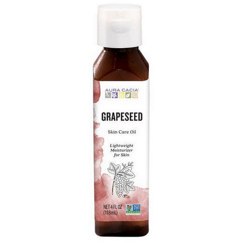 Natural Skin Care Oil Grapeseed 4 Oz by Aura Cacia