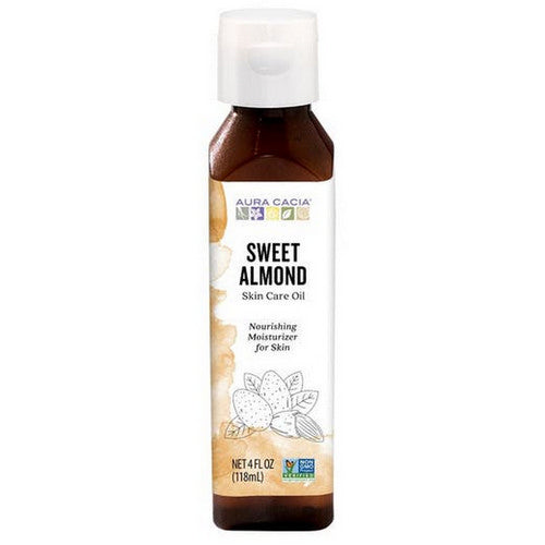 Skin Care Oil Sweet Almond 4 Oz by Aura Cacia
