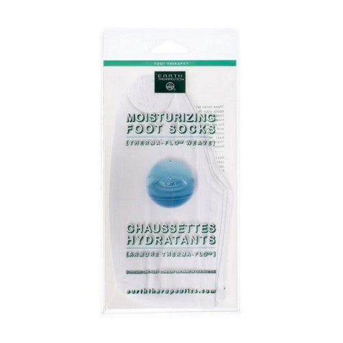 Moisturizing Foot Socks 1 Pair (White)  by Earth Therapeutics