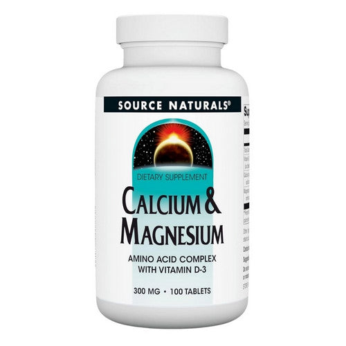 Calcium and Magnesium 100 Tabs by Source Naturals