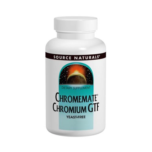 Chromemate Chromium GTF Yeast Free 60 Tabs by Source Naturals