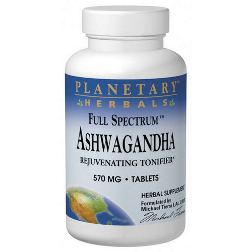 Full Spectrum Ashwaganda 60 Tabs by Planetary Herbals