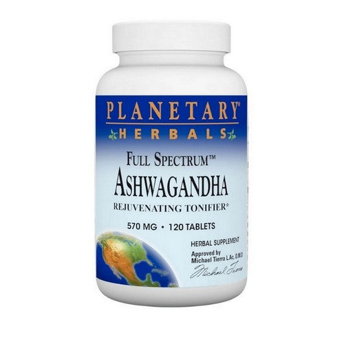 Full Spectrum Ashwaganda 120 Tabs by Planetary Herbals