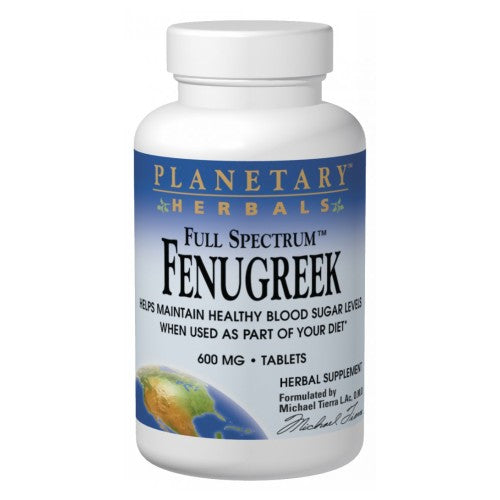 Full Spectrum Fenugreek 120 Tabs by Planetary Herbals