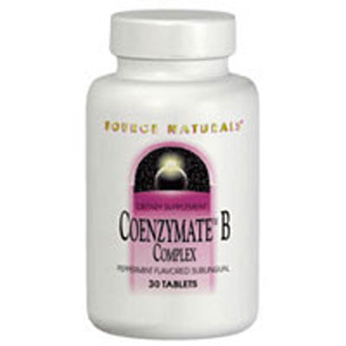 Coenzymate B Complex Sublingual Peppermint 30 Tabs by Source Naturals