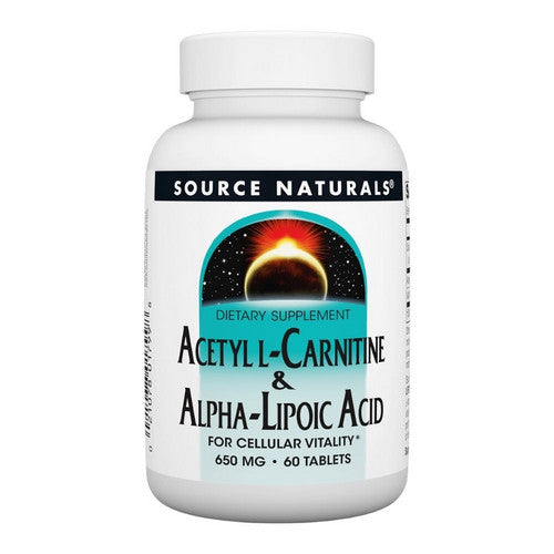 Acetyl L-Carnitine And Alpha-Lipoic Acid 60 Tabs by Source Naturals