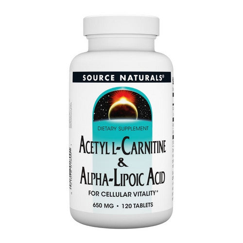 Acetyl L-Carnitine And Alpha-Lipoic Acid 120 Tabs by Source Naturals