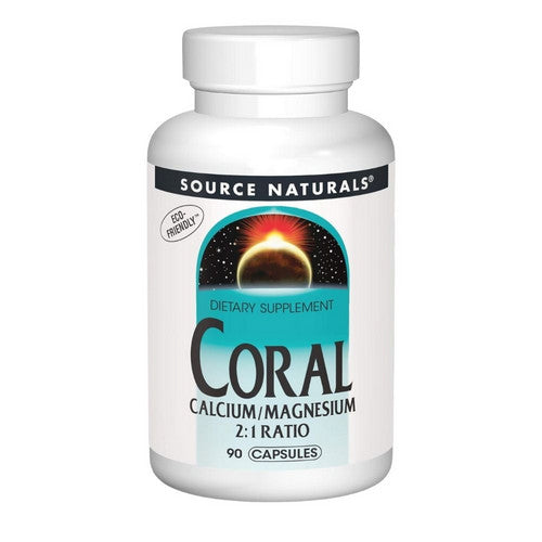 Coral Calcium W/magnesium Capsules 90 Caps by Source Naturals