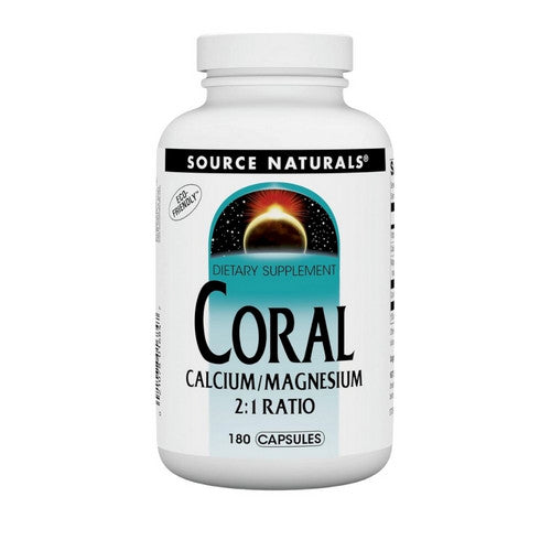 Coral Calcium W/magnesium Capsules 180 Caps by Source Naturals