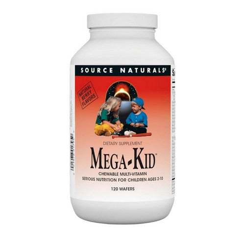 Megakid Children's Chewable Wafer 120 W by Source Naturals