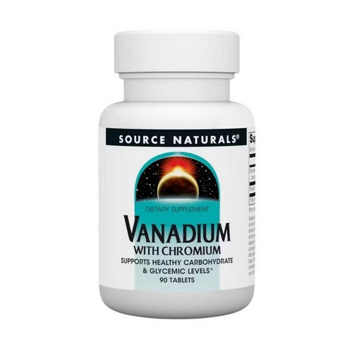 Vanadium With Chromium 90 Tabs by Source Naturals
