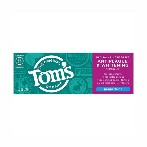 Whitening Toothpaste Tartar Peppermint 1 oz by Tom's Of Maine
