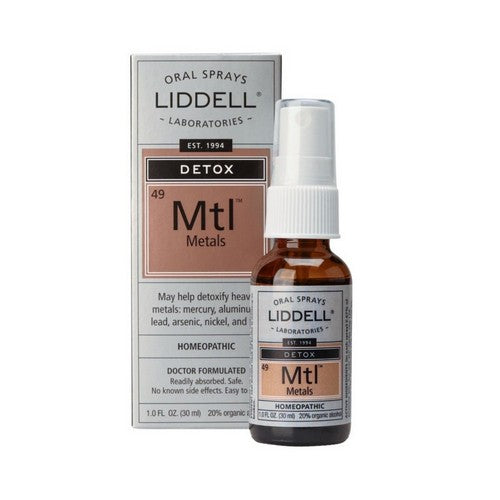 Homeopathic Detox Metals Spray 1 Oz by Liddell Laboratories