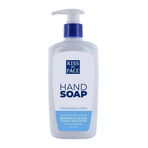 Moisturizing Hand Soap Fragrance Free, 9 Oz by Kiss My Face
