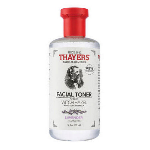 Witch Hazel Facial Toner Alcohol-Free Lavender 12 Oz by Thayers