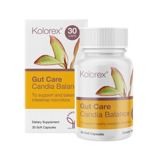 Gut Care And Candida Balance 30 Soft Gels by Kolorex