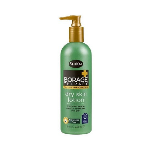 Borage Therapy Dry Skin Lotion Original Unscented 8 Oz by Shikai