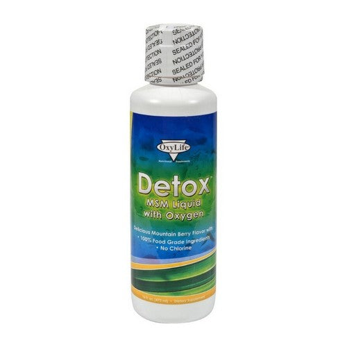 Detox Msm Liquid With Oxygen Mountain Berry 16 Oz by Oxylife Products