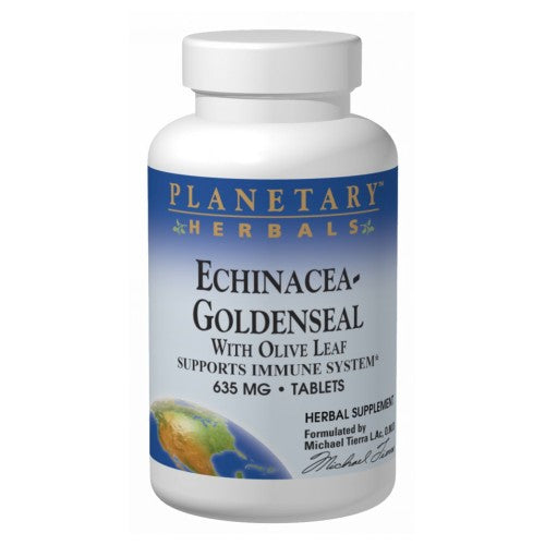 Echinacea-Goldenseal with Olive Leaf 30 Tabs by Planetary Herbals