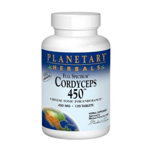 Full Spectrum Cordyceps 450 120 Tabs by Planetary Herbals