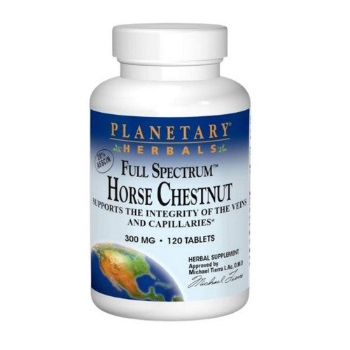 Full Spectrum Horse Chestnut 120 Tabs by Planetary Herbals