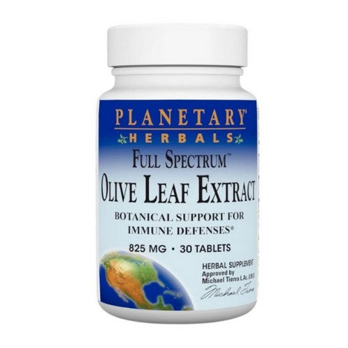 Olive Leaf Extract Full Spectrum 30 Tabs by Planetary Herbals