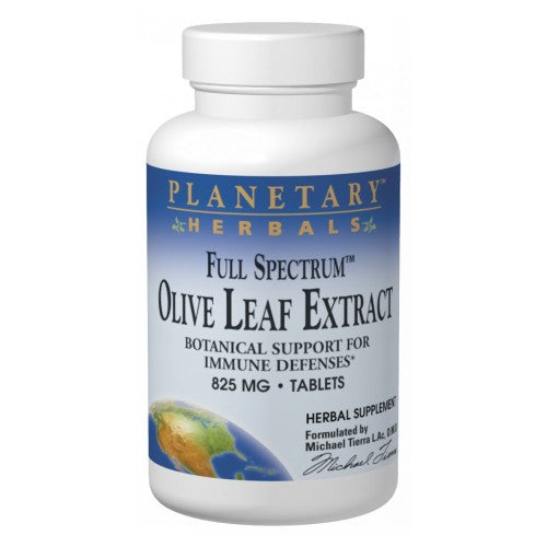 Olive Leaf Extract, Full Spectrum 60 Tabs by Planetary Herbals