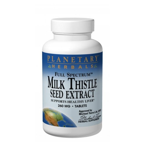 Full Spectrum Milk Thistle Seed Extract 30 Tabs by Planetary Herbals